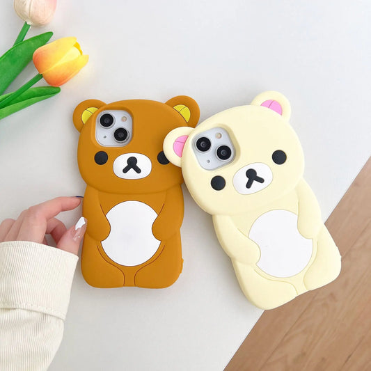 Rilakkuma Bear Silicone Soft Case – Cuteness Meets Protection! 🐻✨